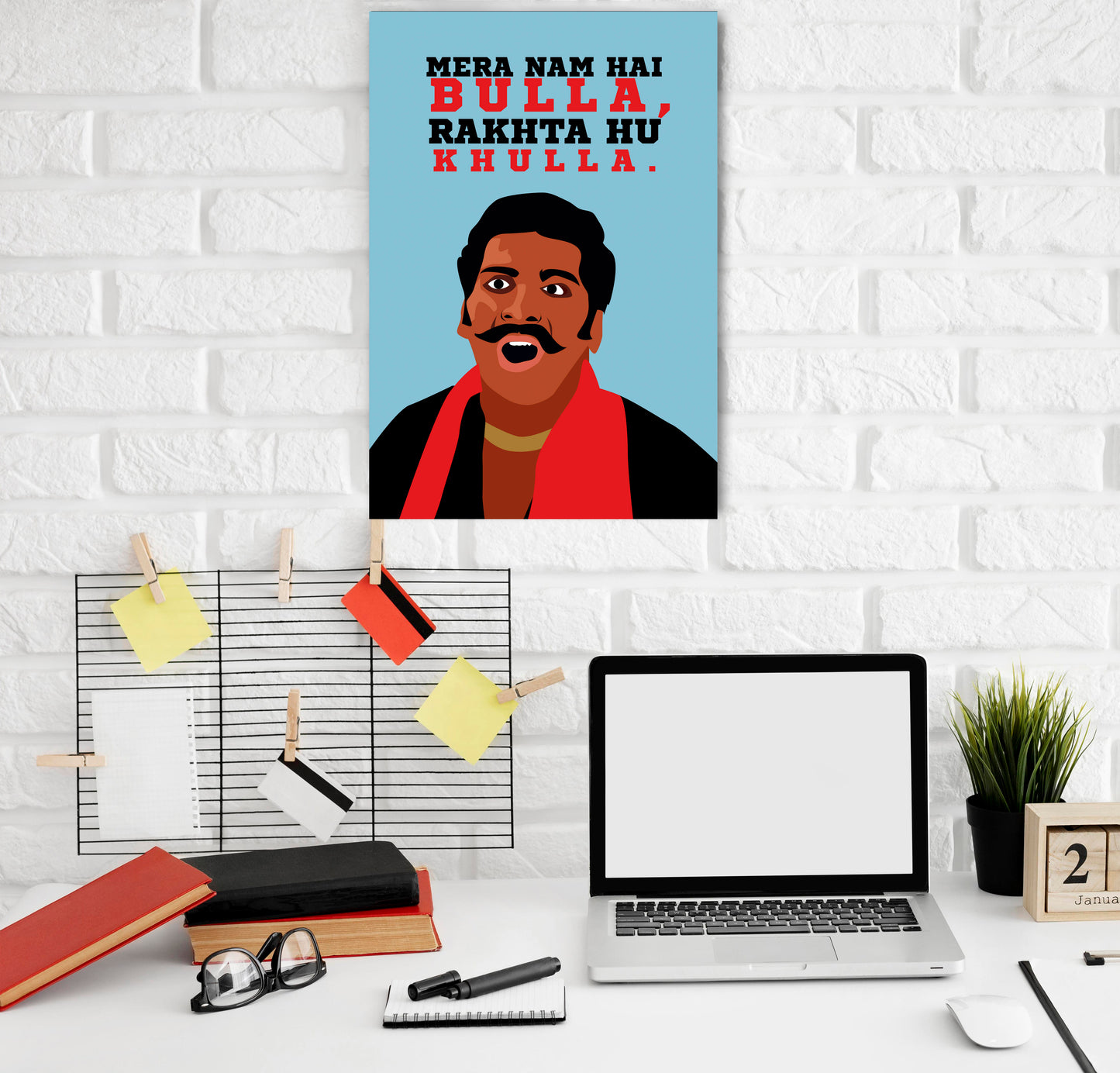 Bulla Funny Artwork Bollywood | Poster | Frame | Canvas