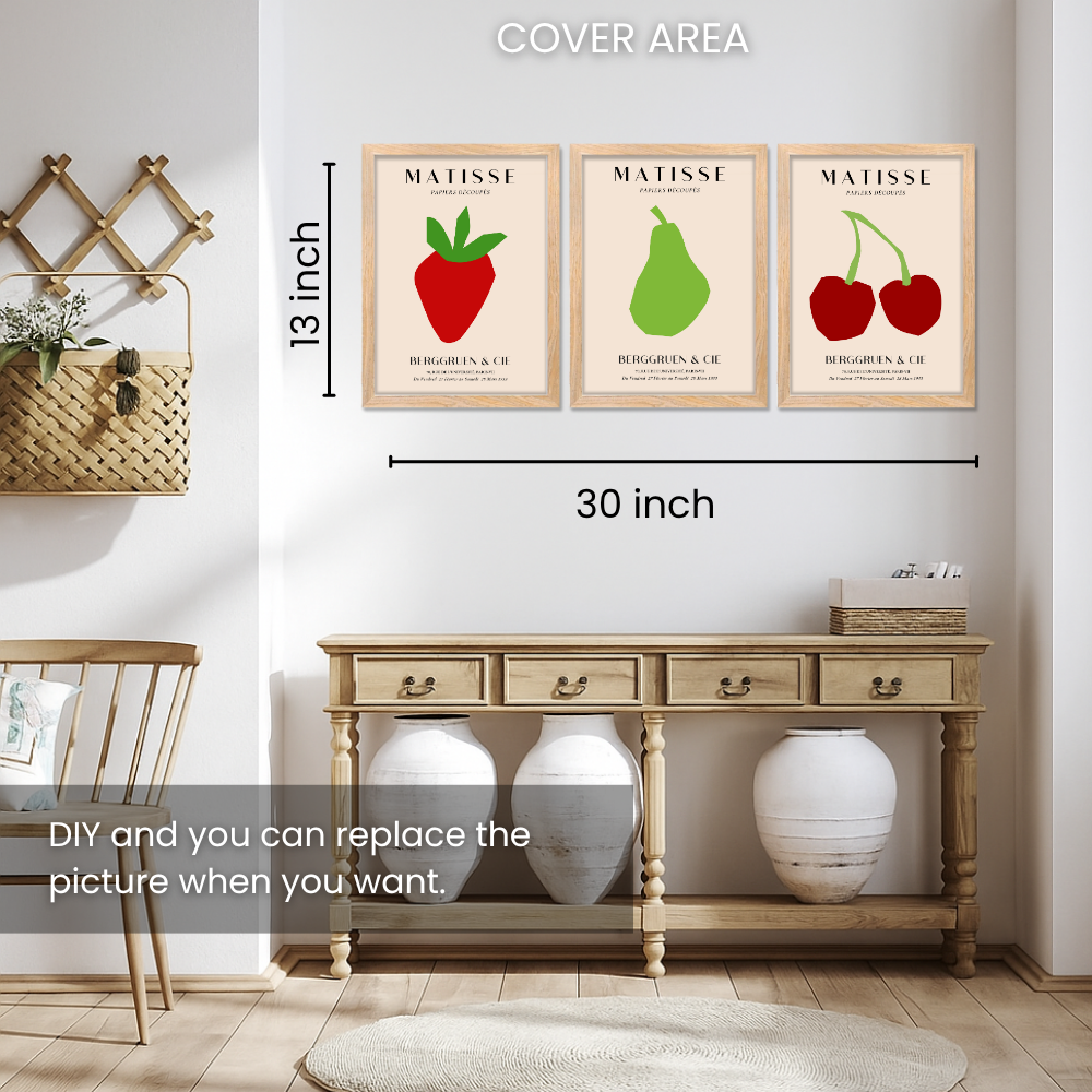 Set of 3 Henri Matisse Wall Art Paintings Framed Poster for Home Decoration, Living Room, Bedroom, Kitchen, and Office Wall Decoration