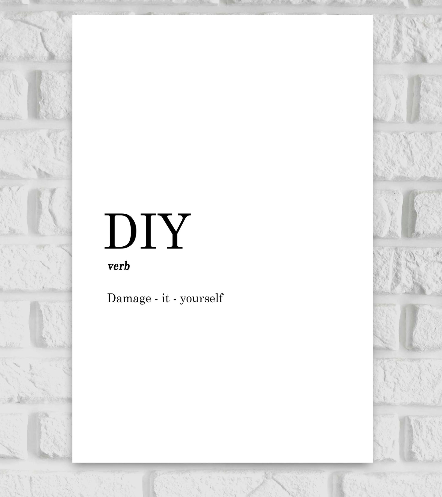 DIY Funny Dictionary Art work