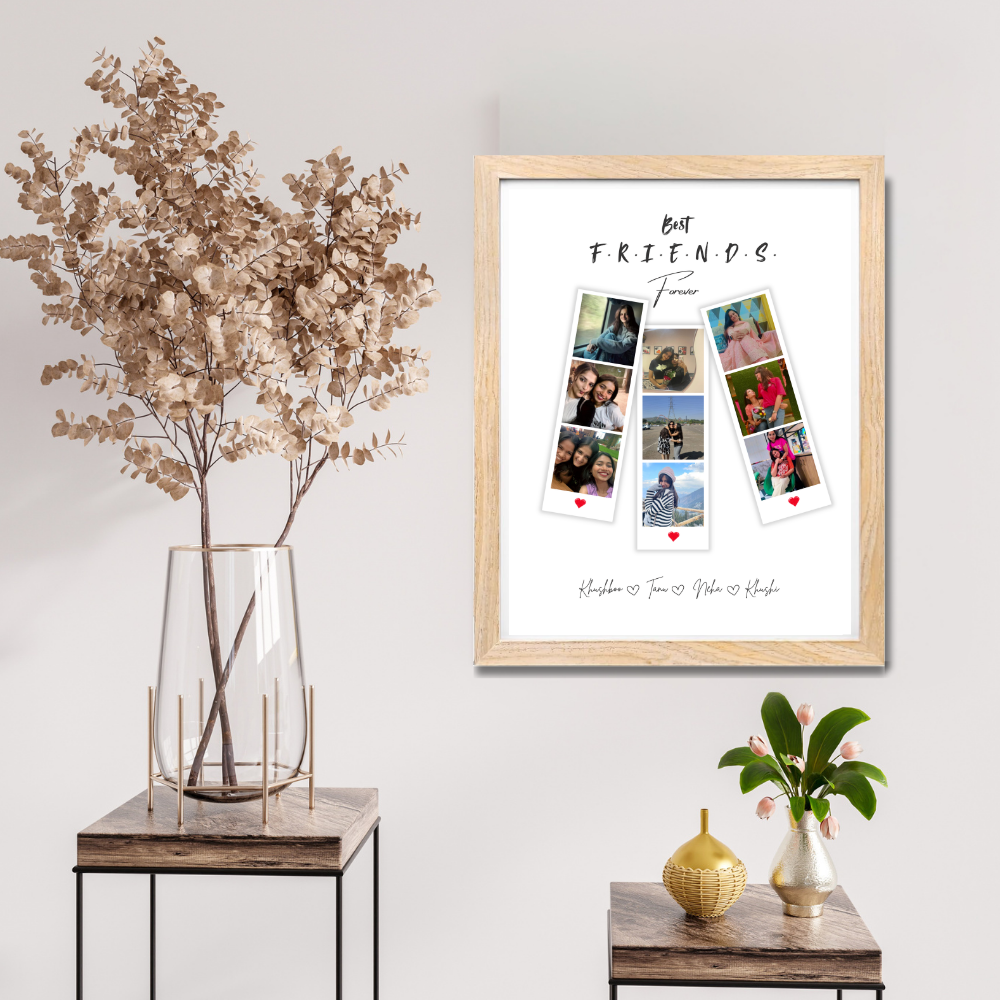 Best Friends Forever Personalized Photo Frame – Add Photos & Names