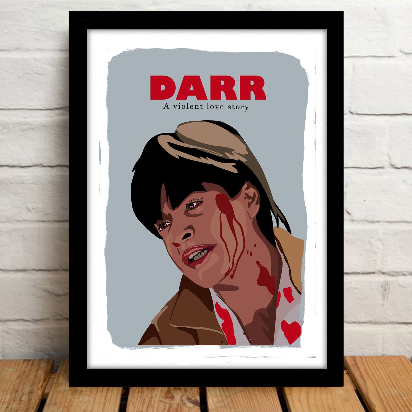 Darr Movie ShahRukh Khan Artwork Bollywood | Poster | Frame | Canvas