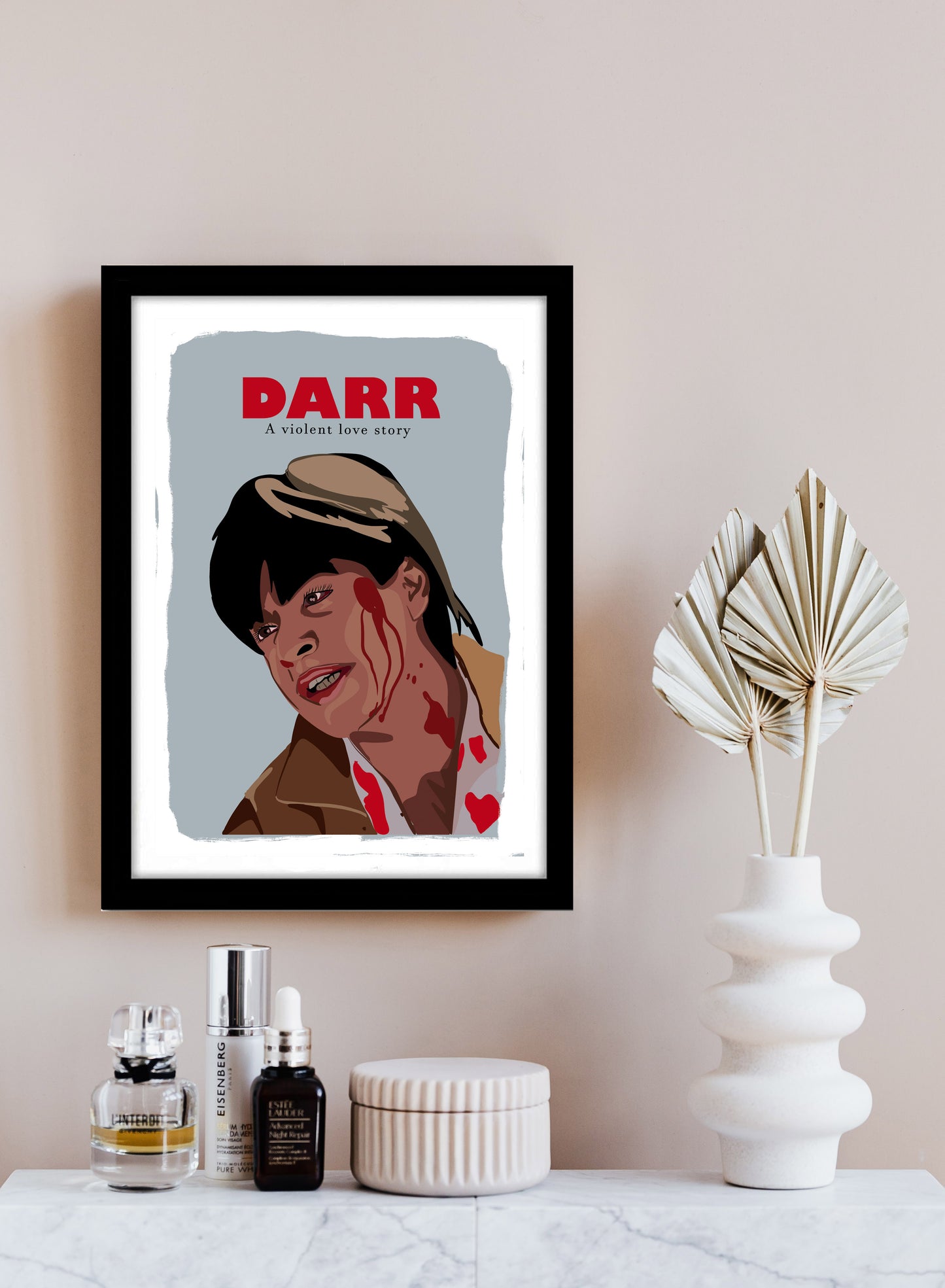 Darr Movie ShahRukh Khan Artwork Bollywood | Poster | Frame | Canvas