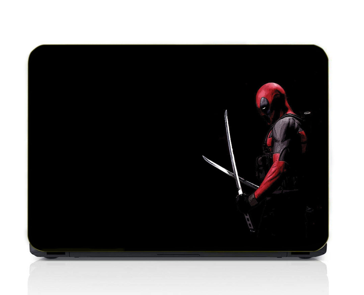 Glossy Laptop Skin Gaming Waterproof Black Color Matte Finish Minimalist Laptop Skin