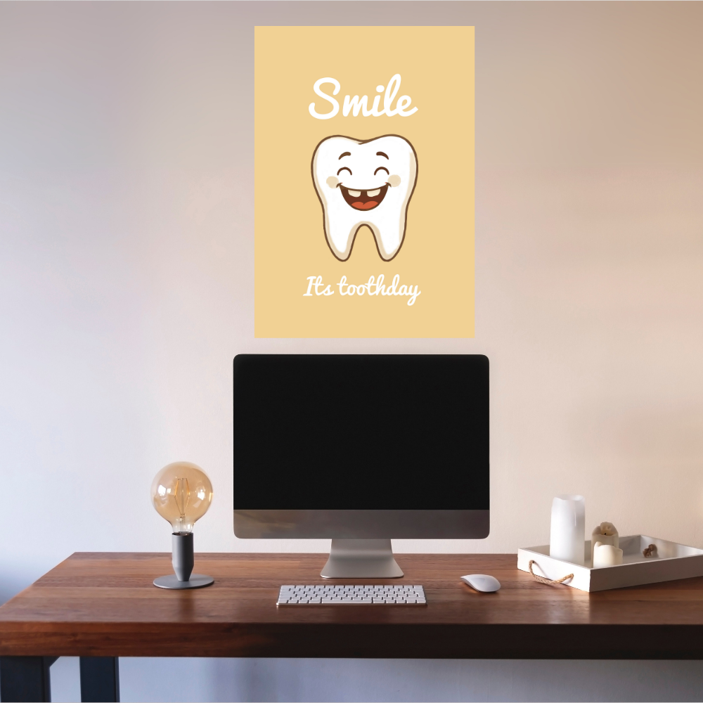 Dentist Funny Quote Wall Frames for Dental Clinic, Photo Frame for Hospital With Hanging Hook | Brush Framed poster Pictures for Wall Decoration