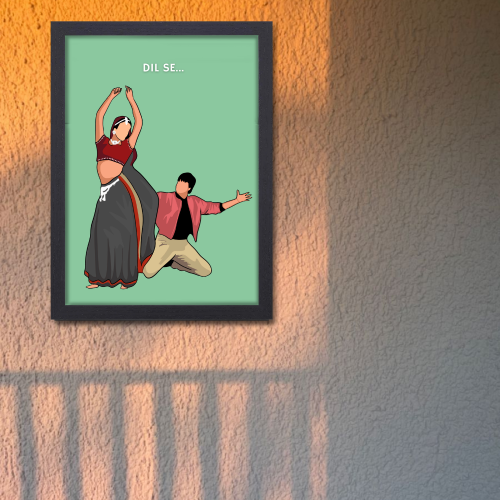 Dil se Movie Poster Frame Shahrukh Khan Artwork Framed Posters Bollywood Movies Canvas Paintings Photo Frames for Wall Decor Bedroom Living room Dining Hall Kitchen Restraunt Cafe & Office Walls Art Decoration, dil se movie poster, dil se movie hd poster, dil se movie poster hd, dil se movie wall poster, dil se movie wall posters, dil se movie wall poster hd, dil se movie wall posters hd, dil se movie wall frames, dil se movie wall frame design, dil se movie wall frame photo, dil se movie wall frame poster