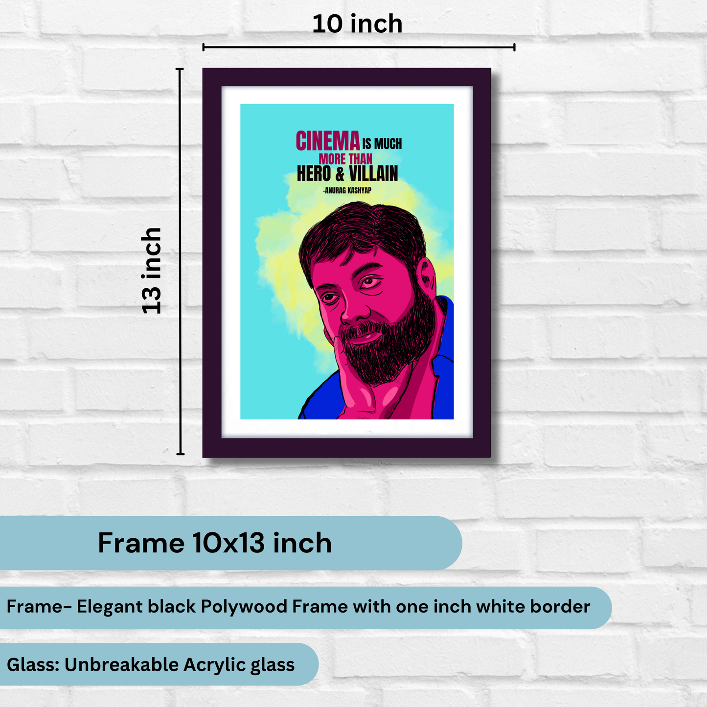 Anurag Kashyap Quote Artwork | Poster | Frame | Canvas
