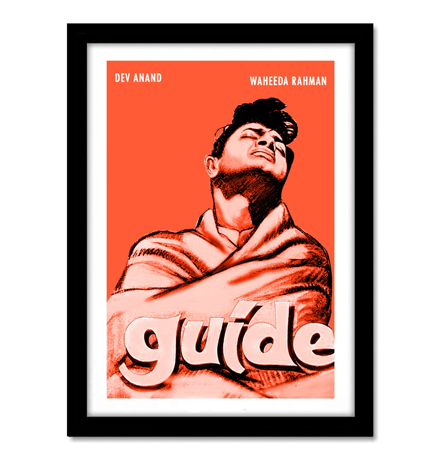 Guide Classic Movie Dev Anand Artwork Bollywood Classic | Poster | Frame | Canvas