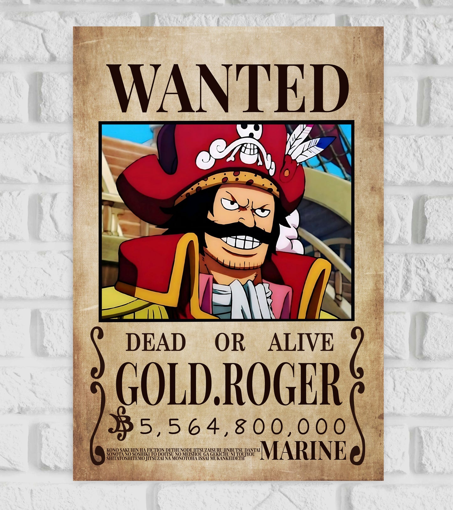 One Piece Gold Roger Art work