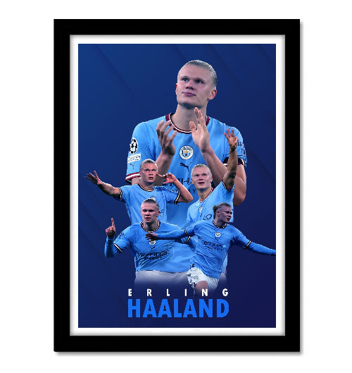 Erling Haaland Poster Frame Norwegian Footballer Framed Posters Game Sport Players Artwork Canvas Painting with Photo Frames for wall decor for Livingroom restraunt cafe Boys room bedroom turf Home & Office Decoration, erling haaland poster, erling haaland poster man city, erling haaland signed poster, erling haaland framed poster, erling haaland frame, erling haaland framed poster, erling haaland framed jersey, erling haaland signed jersey framed, erling haaland wall art, erling haaland wall sticker
