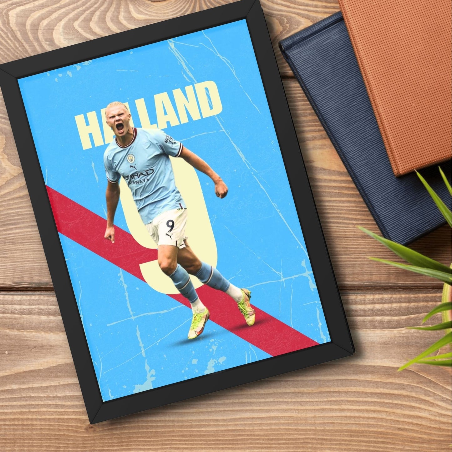 Erling Haaland Football Player Art