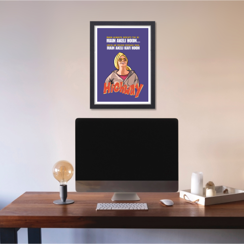 Highway Movie Poster Frame Bhatt Bollywood Movies Framed Posters Movie Actress Alia Dialogues Quote Canvas Artwork Painting Photo Frames For Wall Decor Restraunt Cafe Bedroom Living Room Decoration Home Office, highway poster, highway movie poster, highway movie poster hd, highway poster framed, highway movie poster framed, alia bhatt poster, alia bhatt movie poster, alia bhatt movie poster, alia bhatt new movie poster