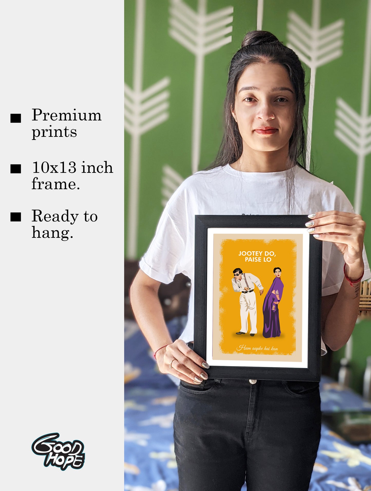 Hum Aapke Hai Kon MovIe salman Khan MAdhuri Dixit Artwork Bollywood | Poster | Frame | Canvas