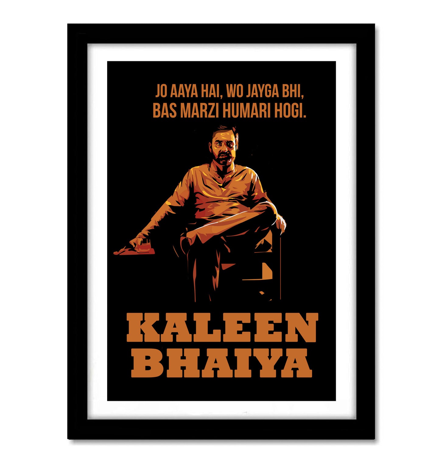 kaleen Bhaiya Mirzapur Artwork Bollywood | Poster | Frame | Canvas