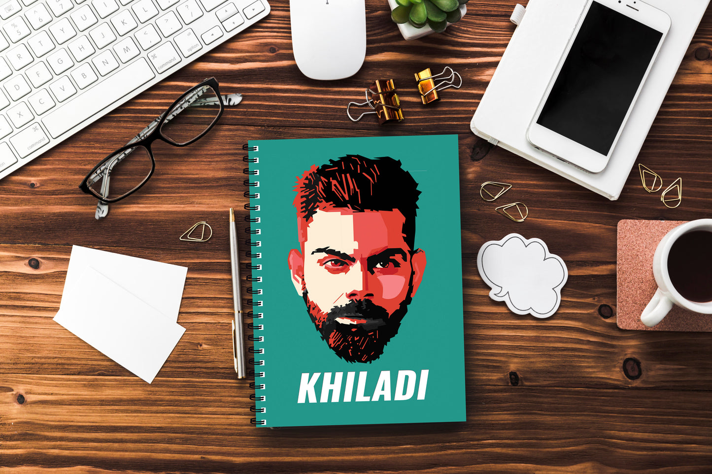 Virat Kohli Printed Notebook