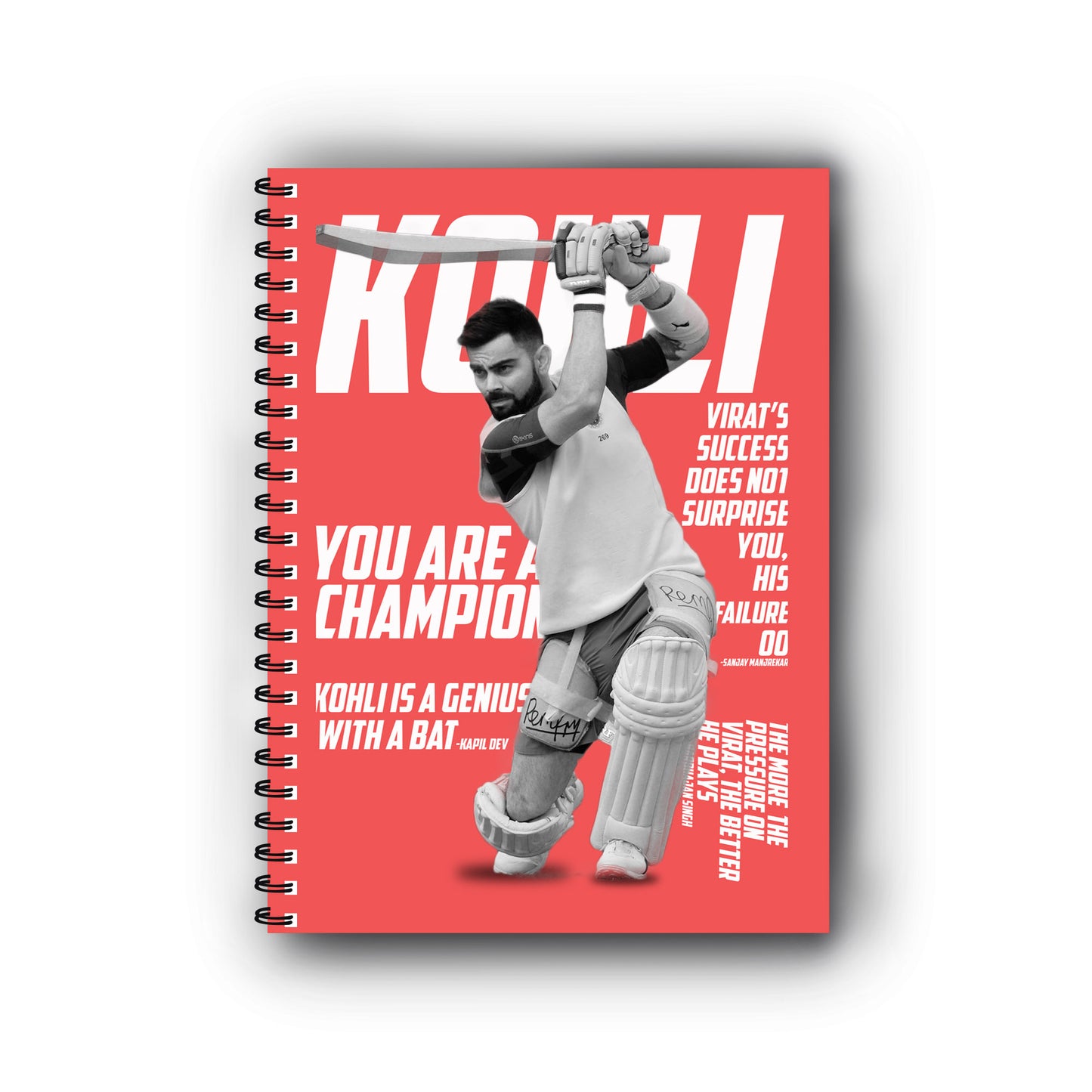 Virat Kohli Printed Notebook