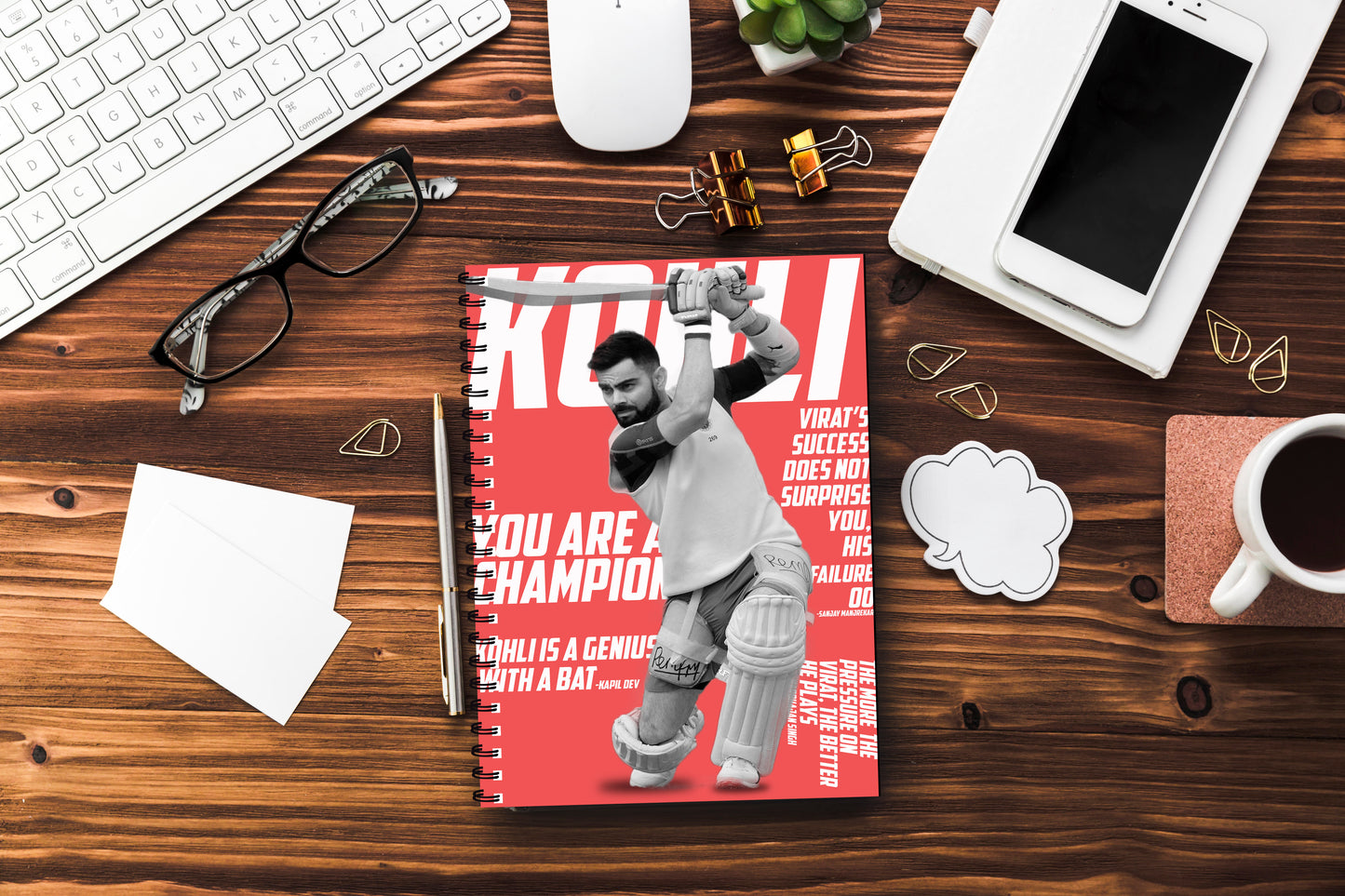 Virat Kohli Printed Notebook