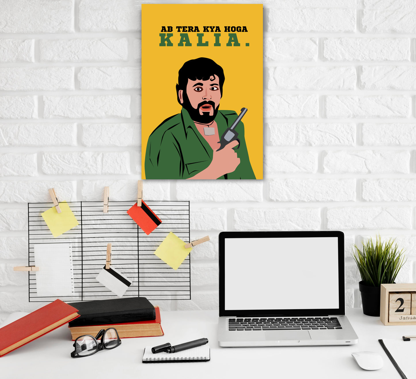 Gabbar Sholay Funny Artwork Bollywood | Poster | Frame | Canvas
