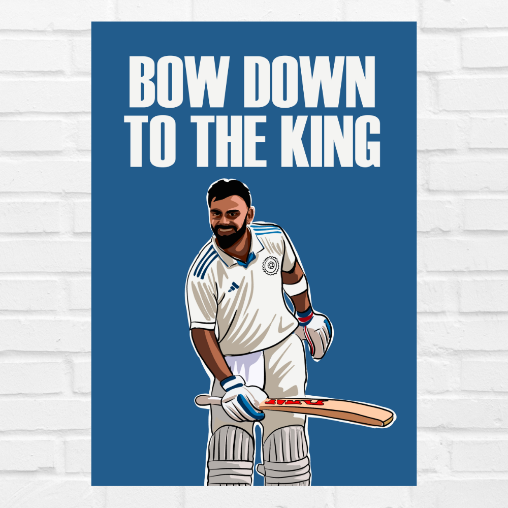Cricketer Virat Kohli Poster Cricket Players Motivational Player King Kohli posters with frame or without frame For wall decor, room decoration home bedroom living room Paintings Hostel Boys Ideal For Cricket Fans Painting