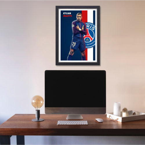 Kylian Mbappe Frame Poster French Footballer Framed Posters World Cup Sports soccer Players Artwork Canvas Painting Photo Frames wall decor for Livingroom restraunt cafe Boys room bedroom turf Home & Office Decoration, kylian mbappe poster, kylian mbappe poster ronaldo, kylian mbappe real madrid, kylian mbappe signed poster, poster kylian mbappé real madrid, poster kylian mbappé france, kylian mbappe wall at, kylian mbappe wall frame, kylian mbappe wall frame wallpaper, kylian mbappé wall poster