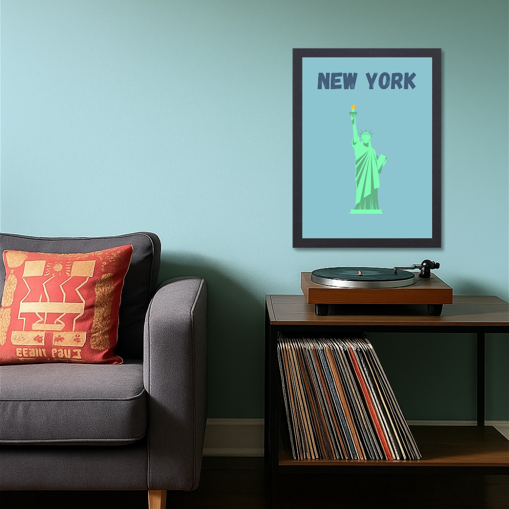 Traveling Theme wall Frame, Wall Frames for Living Room, Framed Travel Photo Frames for wall decor, Travel Frame for wall decor, room decor, Hostels, Hotels, Restraunts New York Wall Art