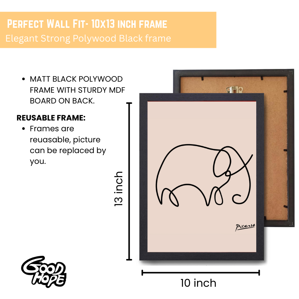 Vangogh Picasso Matisse Wall Art Paintings Frame for Home Decoration, pablo picasso photo frame Living Room, Bedroom, Kitchen, and Office Wall Decoration Classic Aethetic, Picasso Line Wall Art