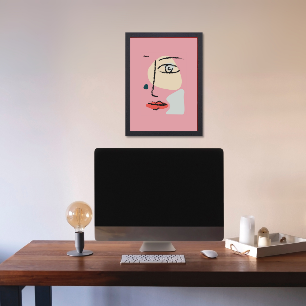 Vangogh Picasso Matisse Wall Art Paintings Frame for Home Decoration, pablo picasso photo frame Living Room, Bedroom, Kitchen, and Office Wall Decoration Classic Aethetic, Picasso-inspired abstract face wall