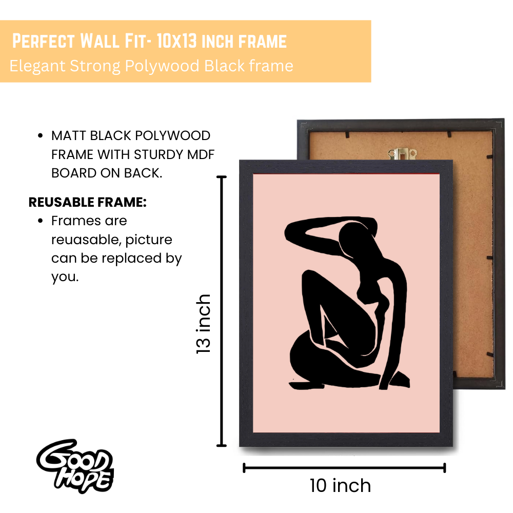 Vangogh Picasso Matisse Wall Art Paitings Frame for Home Decoration, pablo picasso paintings, pablo picasso photo frame Living Room, Bedroom, Kitchen, and Office Wall Decoration Classic Aethetic, Silhouette Wall Frame