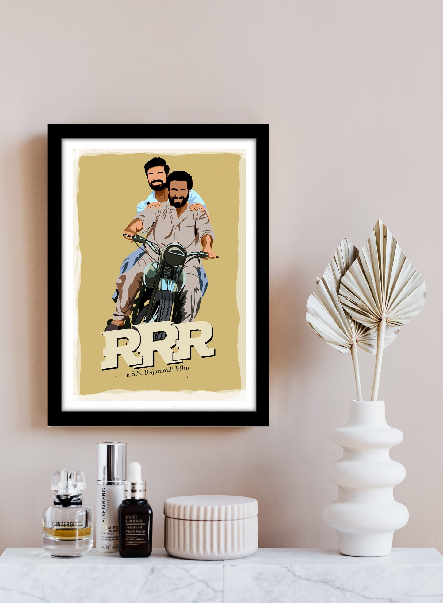 RRR Movie Ram charan JR NTR Artwork Bollywood | Poster | Frame | Canvas