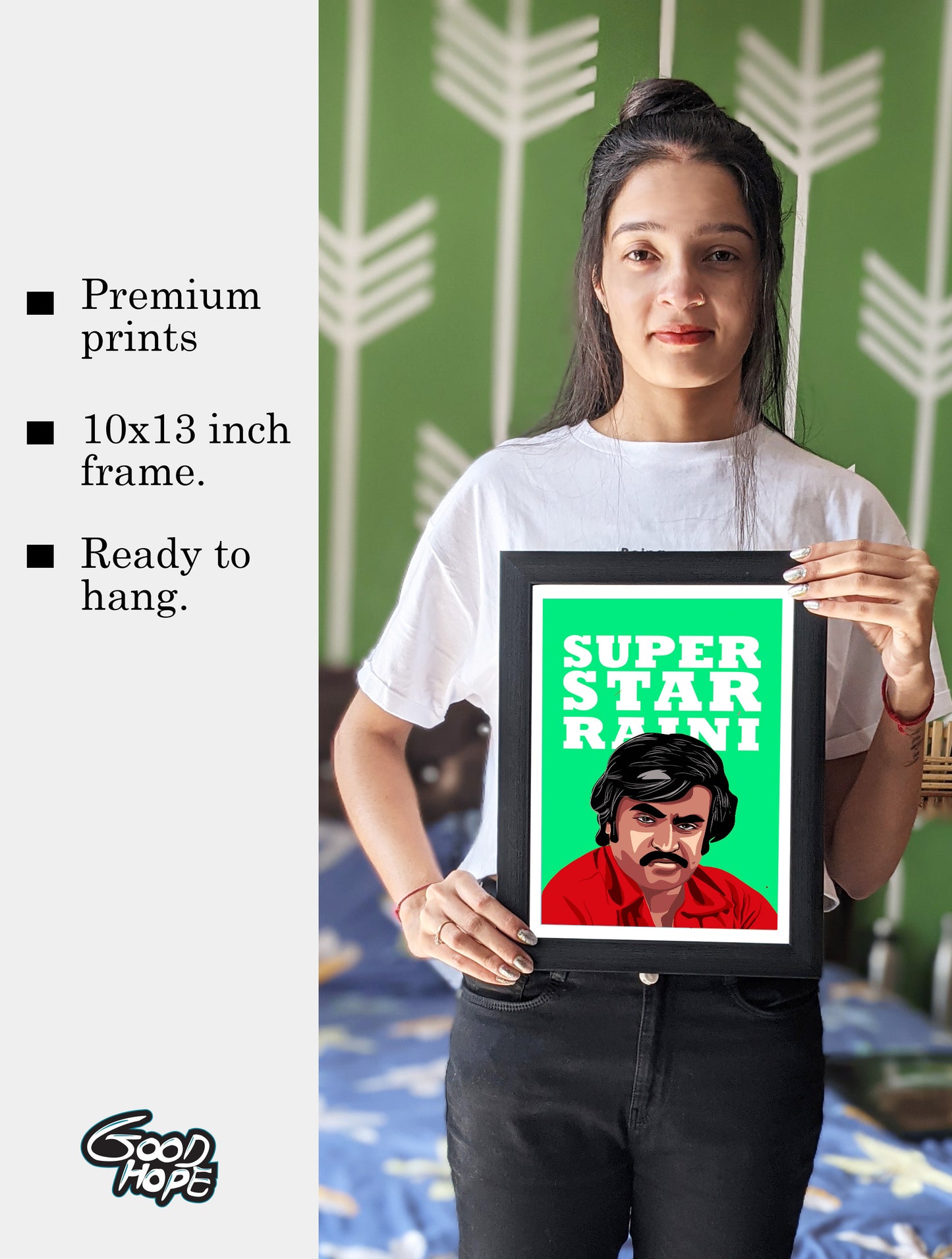 Rajinikanth Artwork Bollywood | Poster | Frame | Canvas