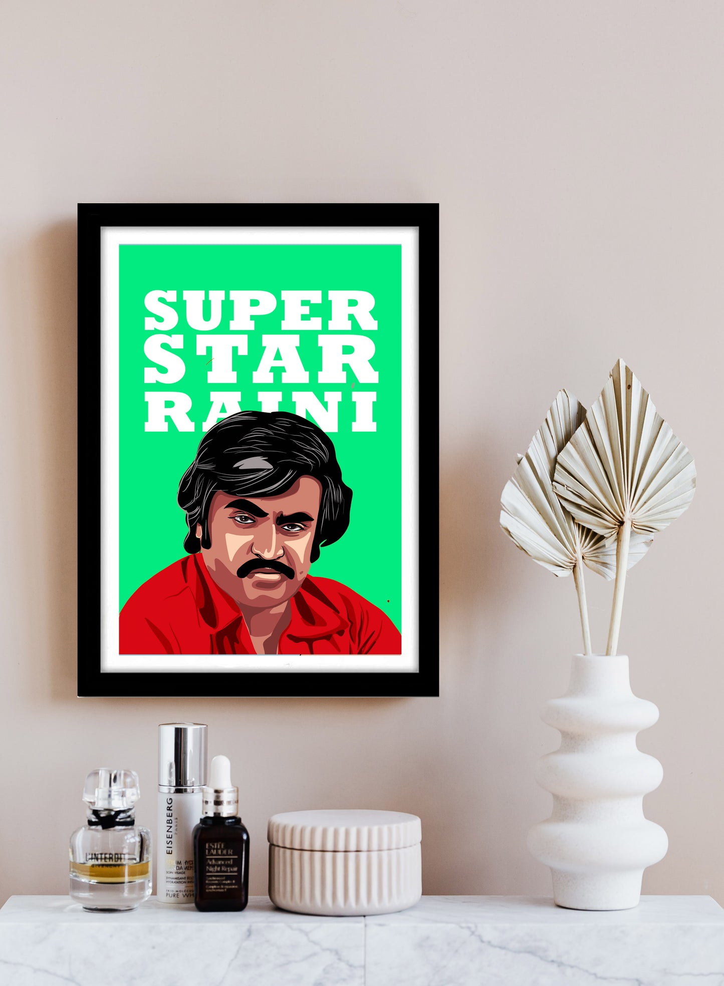 Rajinikanth Artwork Bollywood | Poster | Frame | Canvas