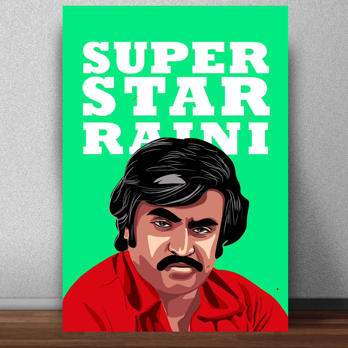 Rajinikanth Artwork Bollywood | Poster | Frame | Canvas