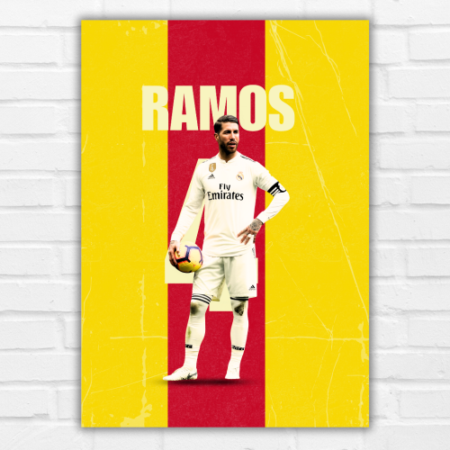Sergio Ramos Poster Frame Spanish footba...