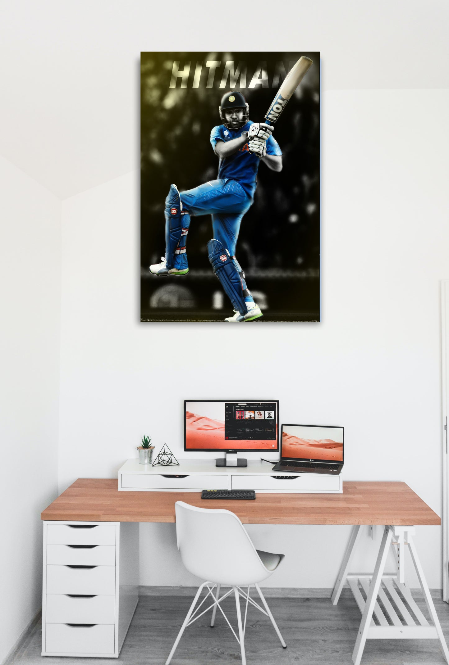 Rohit Sharma Artwork Cricket | Poster | Frame | Canvas