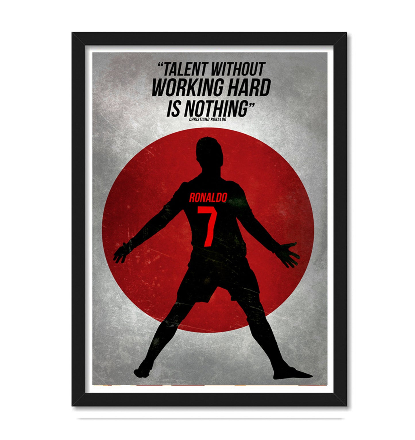 Cristiano Ronaldo Quote ArtPrint