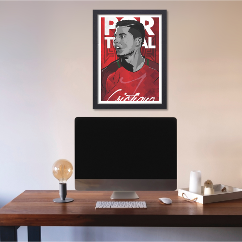 Cristiano Ronaldo Poster Frame Portuguese Footballer Framed Posters World Cup Sports soccer Players Artwork Canvas Painting with Photo Frames for wall decor for Livingroom restraunt cafe Boys room bedroom turf Home & Office Decoration, Cristiano Ronaldo poster, Cristiano Ronaldo poster 4k, Cristiano Ronaldo poster for room, Cristiano Ronaldo poster with quote, Cristiano Ronaldo poster near me, Cristiano Ronaldo poster amazon, Cristiano Ronaldo poster real madrid, Cristiano Ronaldo poster 24x36