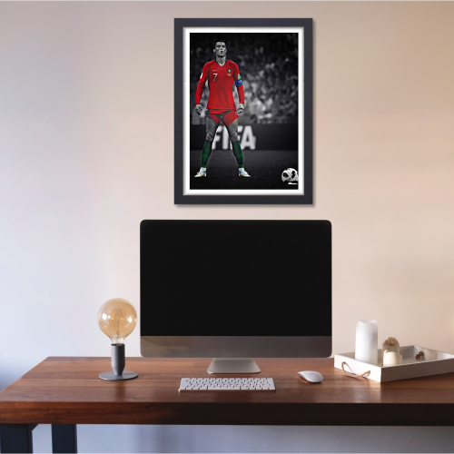 Cristiano Ronaldo Poster Frame Portuguese Footballer Framed Posters World Cup Sports soccer Players Artwork Canvas Painting with Photo Frames for wall decor for Livingroom restraunt cafe Boys room bedroom turf Home & Office Decoration, Cristiano Ronaldo poster, Cristiano Ronaldo poster 4k, Cristiano Ronaldo poster for room, Cristiano Ronaldo poster with quote, Cristiano Ronaldo poster near me, Cristiano Ronaldo poster amazon, Cristiano Ronaldo poster real madrid, Cristiano Ronaldo poster 24x36
