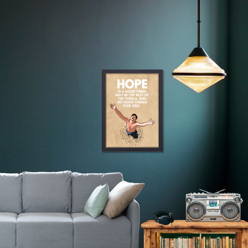 Shawshank Redemption Movie Poster Frame Motivational Quotes Framed Posters Hollywood inspirational Movies Artwork Canvas Painting Photo Frames For Wall Decor Living Room Bedroom Study Room Restraunt Cafe Office & Home Decoration, Shawshank Redemption poster, Shawshank Redemption poster girl, Shawshank Redemption poster hd, Shawshank Redemption poster on wall, Shawshank Redemption movie poster, Shawshank Redemption movie poster in cell, Shawshank Redemption movie poster original