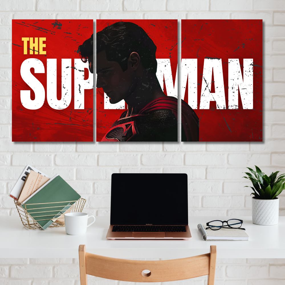 Superman 3-Piece Poster | DC Comics Superhero Wall Art