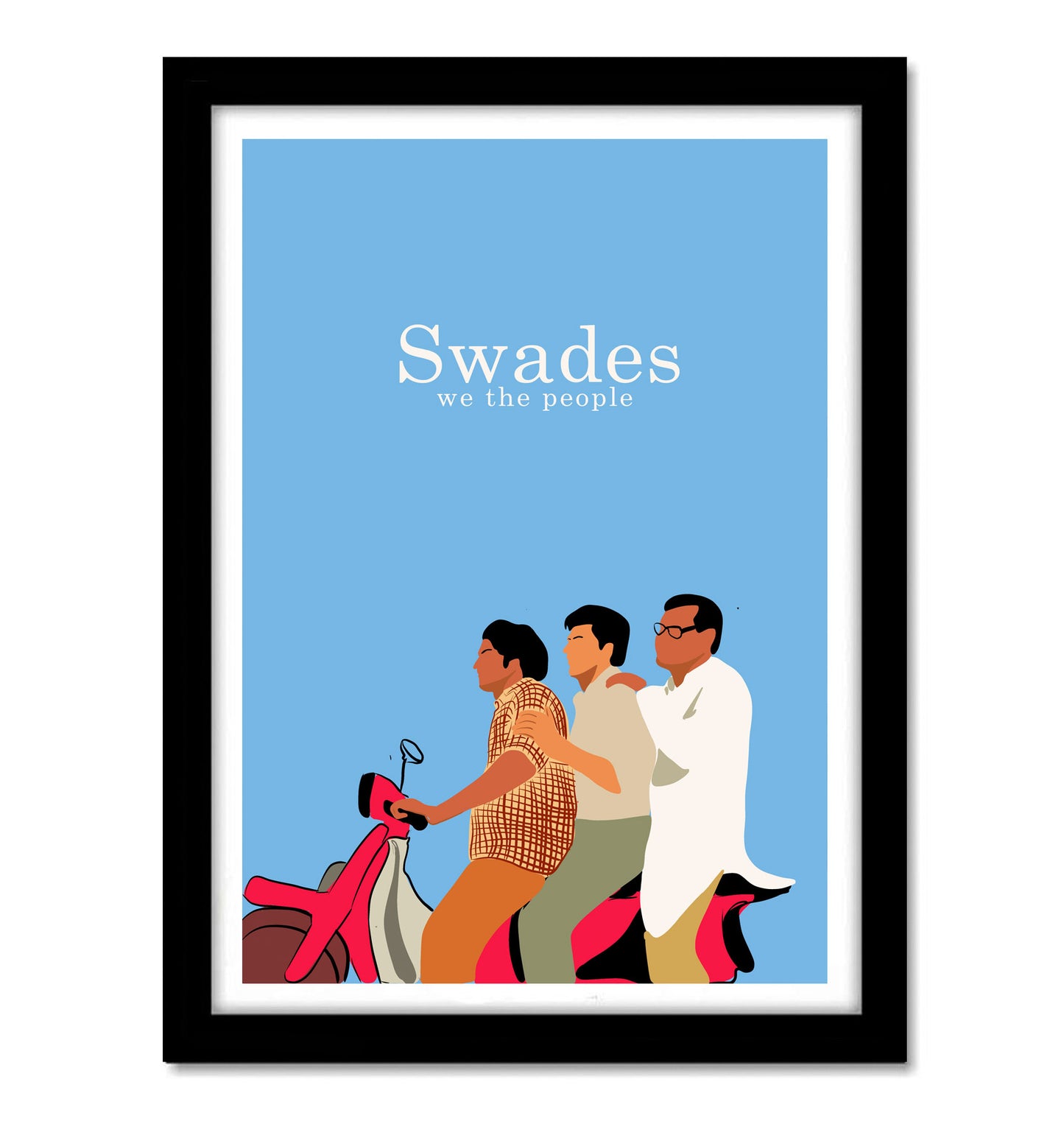 Swadesh Movie Shah Rukh Khan Artwork Bollywood | Poster | Frame | Canvas