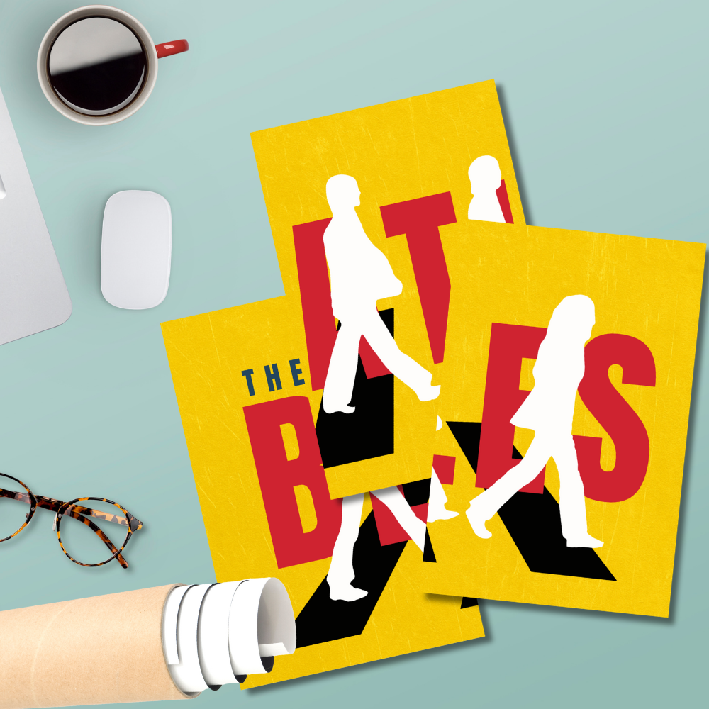 The Beatles Abbey Road 3-Piece Poster Iconic Band Wall Art