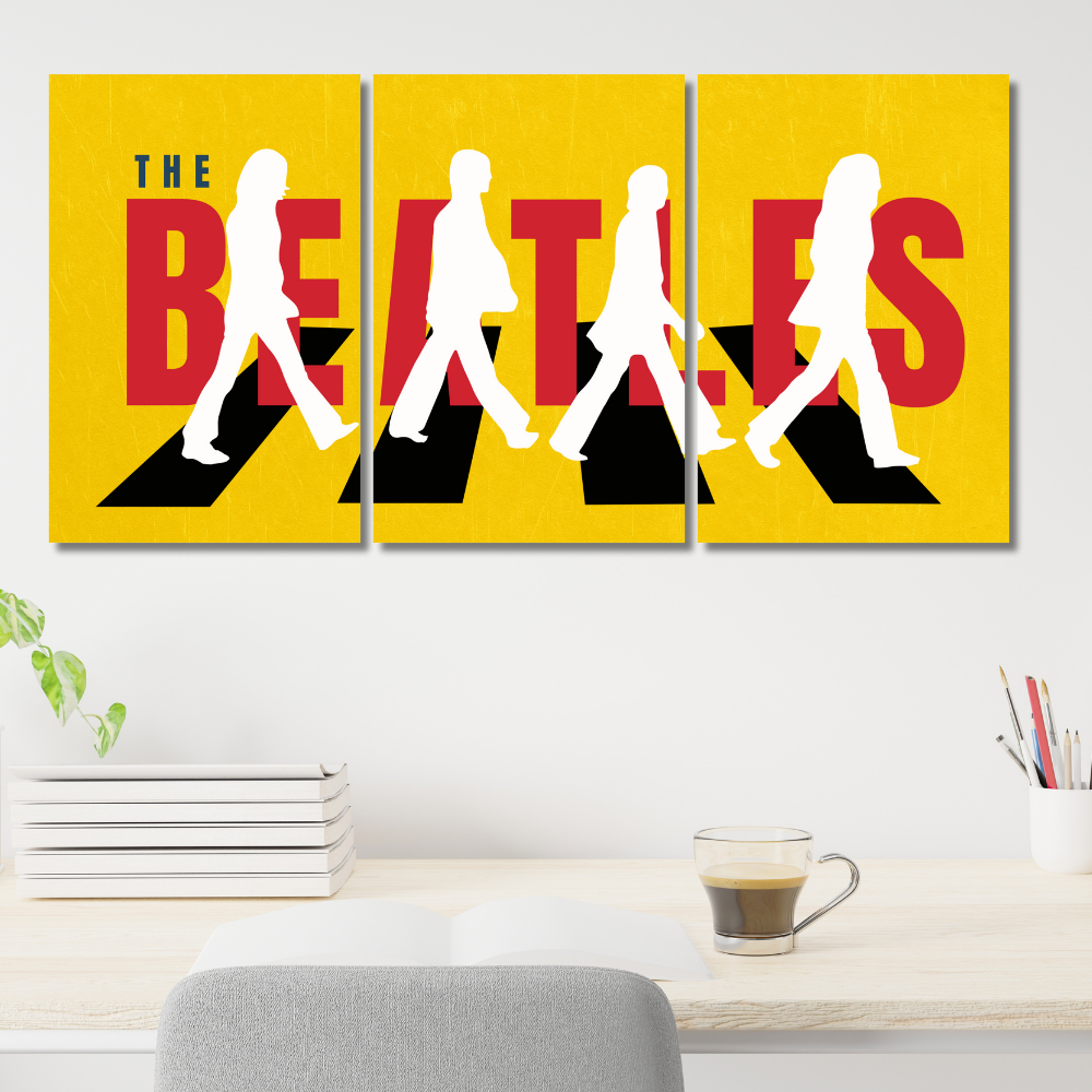 The Beatles Abbey Road 3-Piece Poster Iconic Band Wall Art