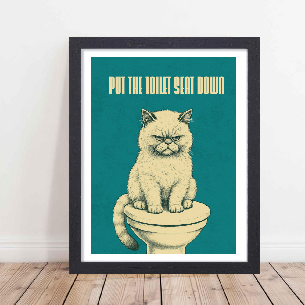 Funny Toilet Wall frame, Toilet Frames for wall decor, Bathroom Frames wall decor, Funny Toilet Quote wall Framed Poster, Toilet rules Poster