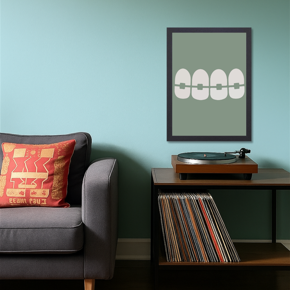 Dentist Funny Quote Wall Frames for Dental Clinic, Photo Frame for Hospital With Hanging Hook | Brush Framed oster Pictures for Wall Decoration Dental Braces Wall Art Frame | Modern Orthodontic Decor for Clinics & Offices