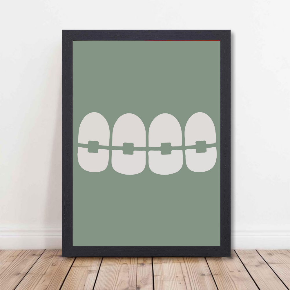Dentist Funny Quote Wall Frames for Dental Clinic, Photo Frame for Hospital With Hanging Hook | Brush Framed oster Pictures for Wall Decoration Dental Braces Wall Art Frame | Modern Orthodontic Decor for Clinics & Offices
