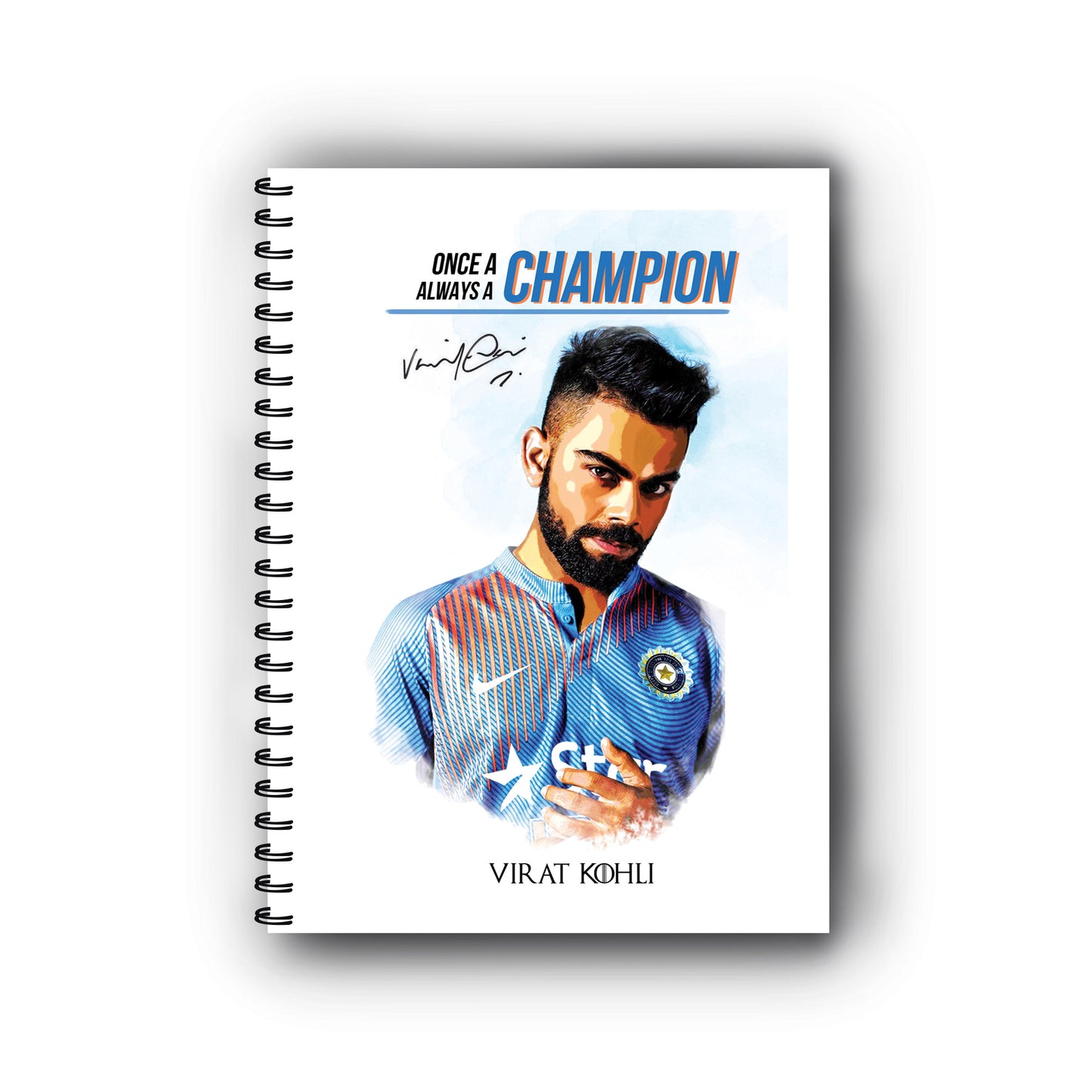 Virat Kohli Printed Notebook