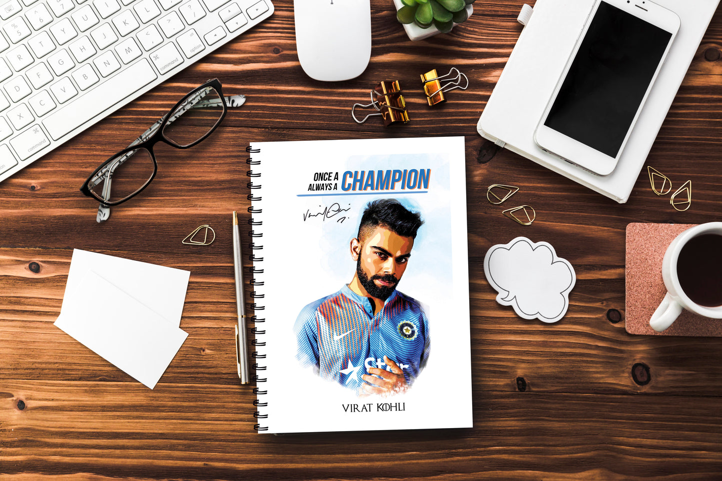 Virat Kohli Printed Notebook