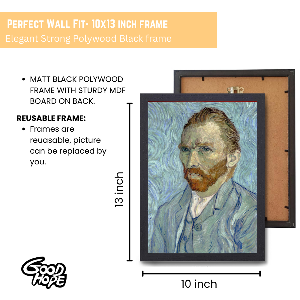 Van gogh Wall Art Paintings Van gogh Painting Framed Vangogh Painting Poste for Home Decoration, Living Room, Bedroom, Kitchen, ffice Wall Decoration Classic Aesthetic Wood Art