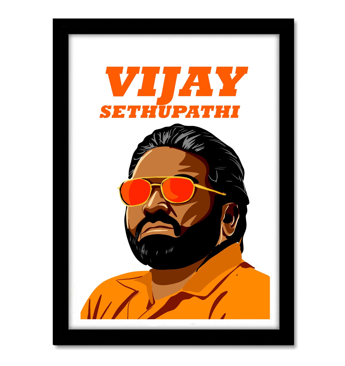 Vijay Sethupathi Artwork South Actor Bollywood | Poster | Frame | Canvas