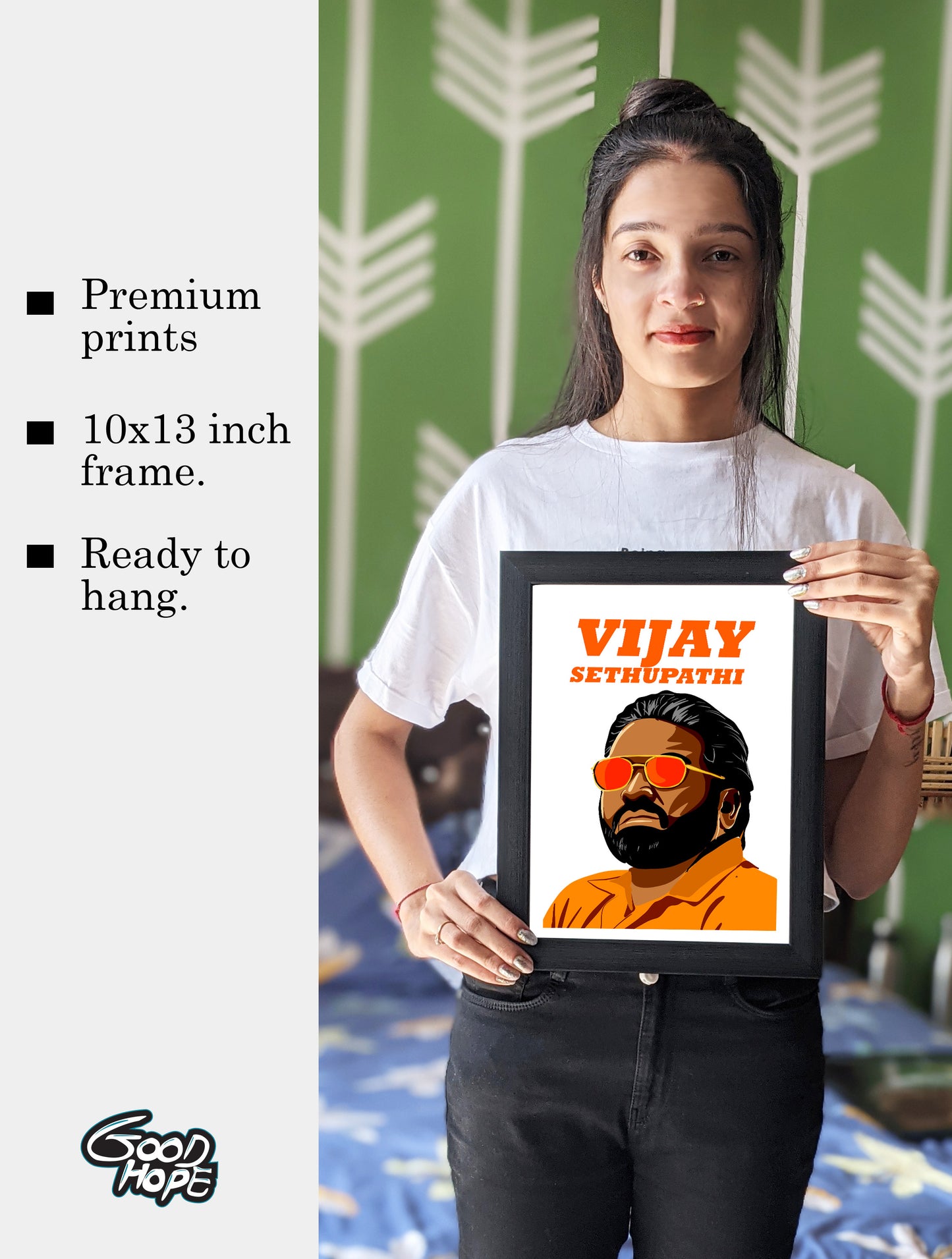 Vijay Sethupathi Artwork South Actor Bollywood | Poster | Frame | Canvas