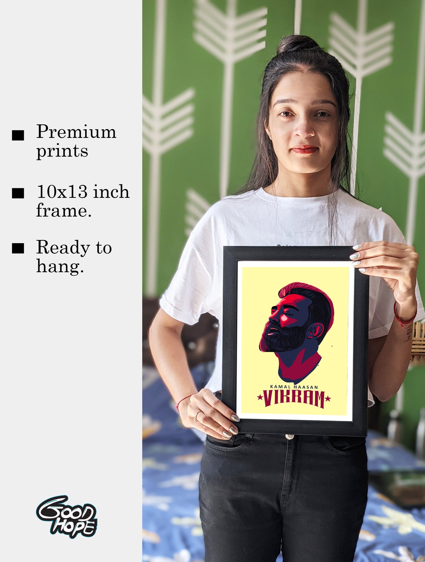 vikram Movie kamal haasan Artwork Bollywood | Poster | Frame | Canvas